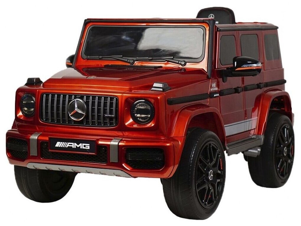 RiverToys Детский электромобиль Mercedes-Benz G63 (K999KK) вишневый глянец