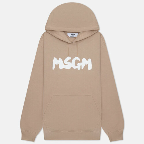 Толстовка MSGM, силуэт прямой, размер XS, бежевый