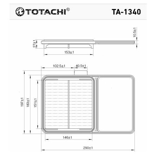 Totachi Ta-1340 Vic A-1010 Oem 17801-21040 Mann C29 002 TOTACHI арт. TA1340