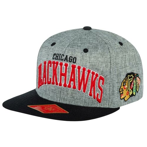 фото Бейсболка american needle арт. 42992a-cbh chicago blackhawks stanton nhl (серый / черный), размер uni