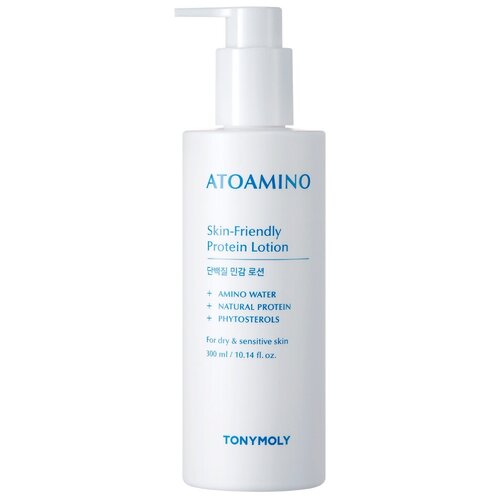 фото Tony moly atoamino skin-friendly protein lotion лосьон для сухой и чувствительной кожи с протеинами, 300 мл.