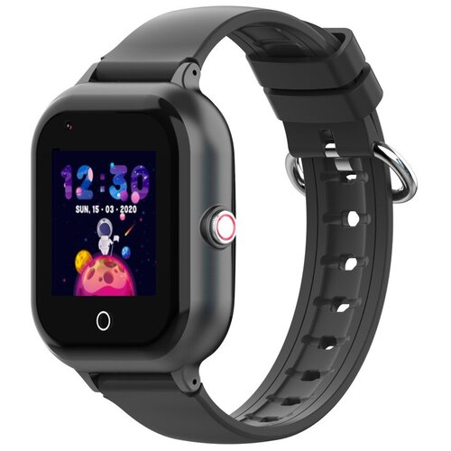 фото Детские смарт часы kt24 wonlex smart baby watch с gps , видеозвонком, виброзвонком, камерой и 4g. чёрные