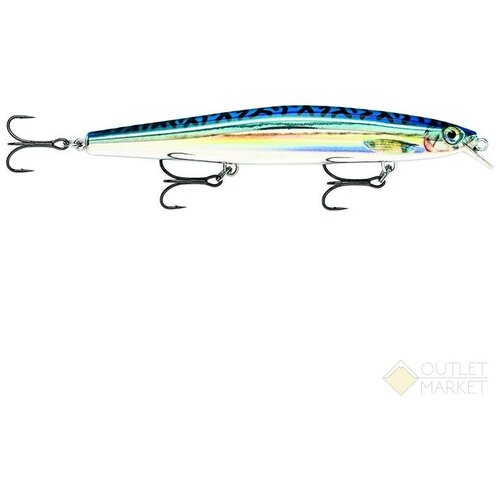 Воблер RAPALA MaxRap Long Range Minnow 12 /SBML /медл. тонущ./ до 1,2м, 12см, 20гр MXLM12-SBML