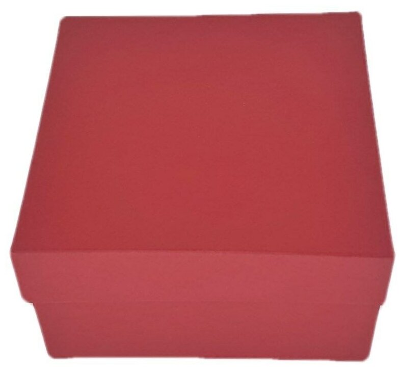 Подарочная коробка картонная 16х16х9см вишневая /коробочки для подарков / подарочная упаковка / для хранения вещей