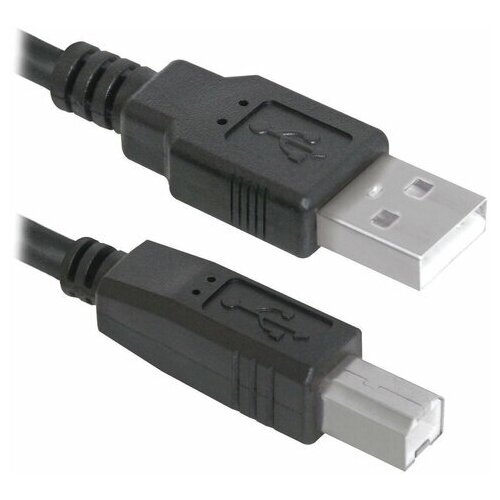 Кабель USB 2.0 AM-BM, комплект 3 шт, 1.8 м, DEFENDER, для подключения принтеров, МФУ и периферии, 83763