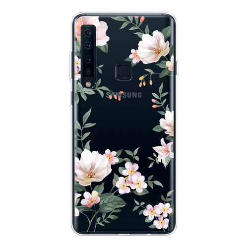 Силиконовый чехол на Samsung Galaxy A9 2018 / Самсунг Галакси А9 2018 Beautiful white flowers, прозрачный силиконовый чехол на samsung galaxy a9 2018 самсунг галакси а9 2018 beautiful white flowers прозрачный