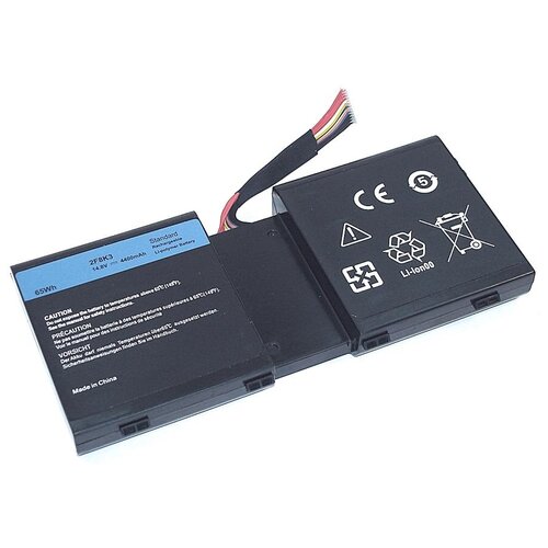 Аккумуляторная батарея для ноутбука Dell Alienware 17 R1 (2F8K3) 14.8V 5200mAh черная OEM вентилятор кулер для ноутбука dell alienware m18x gpu левый