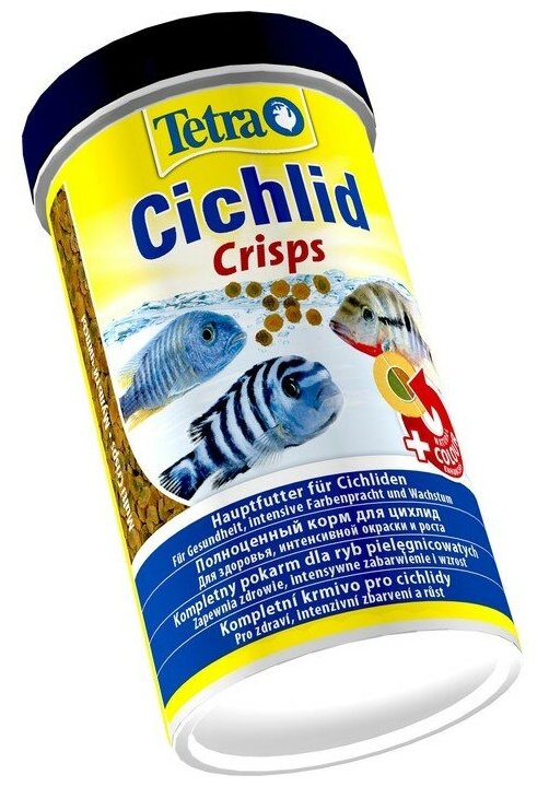 Tetra Cichlid Crisps корм для цихлид в чипсах, 500 мл - фотография № 3