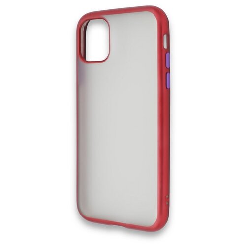 фото Чехол матовый contour для apple iphone 11 красный ycase