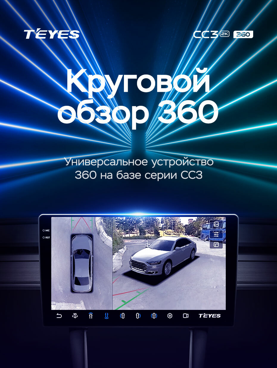 Магнитола Teyes 360° CC3 6/128 2k-display Киа Оптима 4 JF Kia Optima 4 JF 2015 - 2020