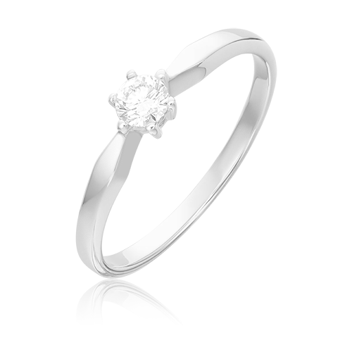 PLATINA jewelry Золотое кольцо с бриллиантами 01-0526-00-101-1120-30, размер 17,5