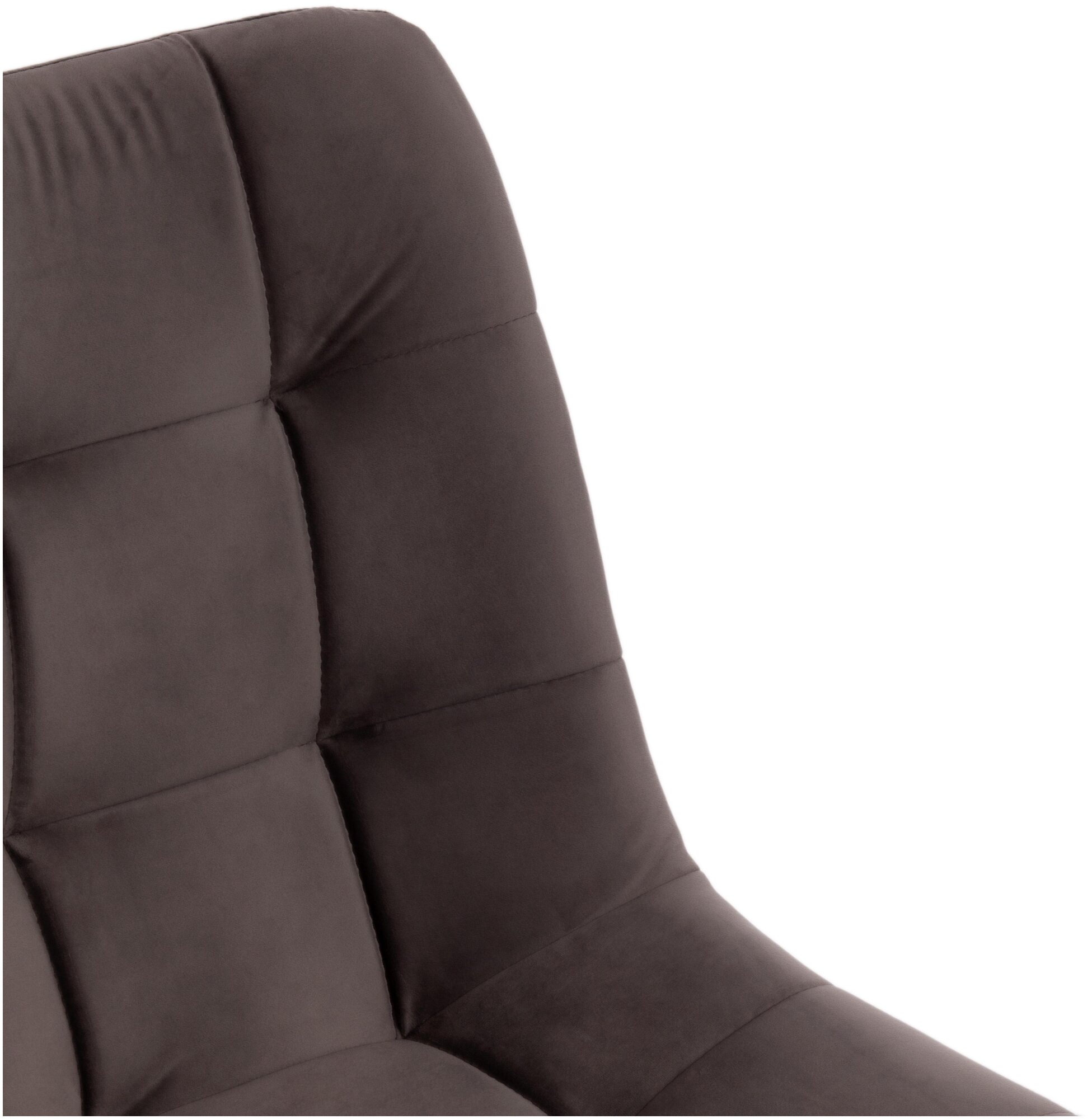 Стул TetChair CHILLY (mod. 7095-1) / 1 шт. в упаковке, ткань/металл, 45x53х88 см, высота до сиденья 50 см, серый barkhat 26/белый - фотография № 7