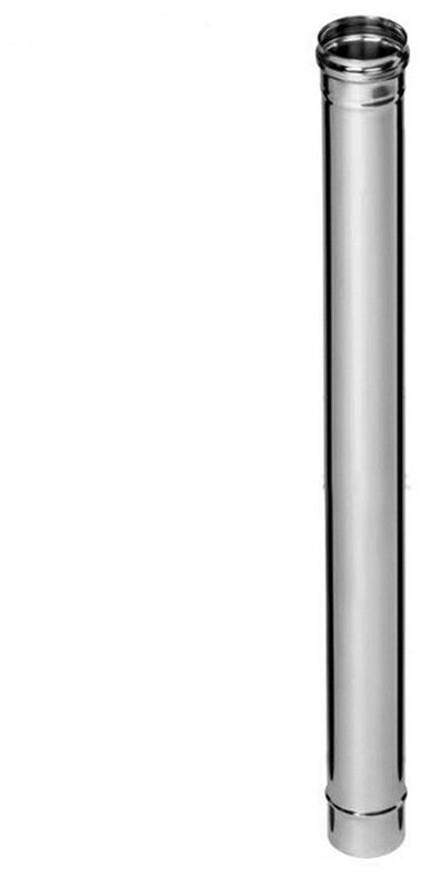 Дымоход Ferrum 1м AISI 430/ нерж. 05 мм (120 мм)