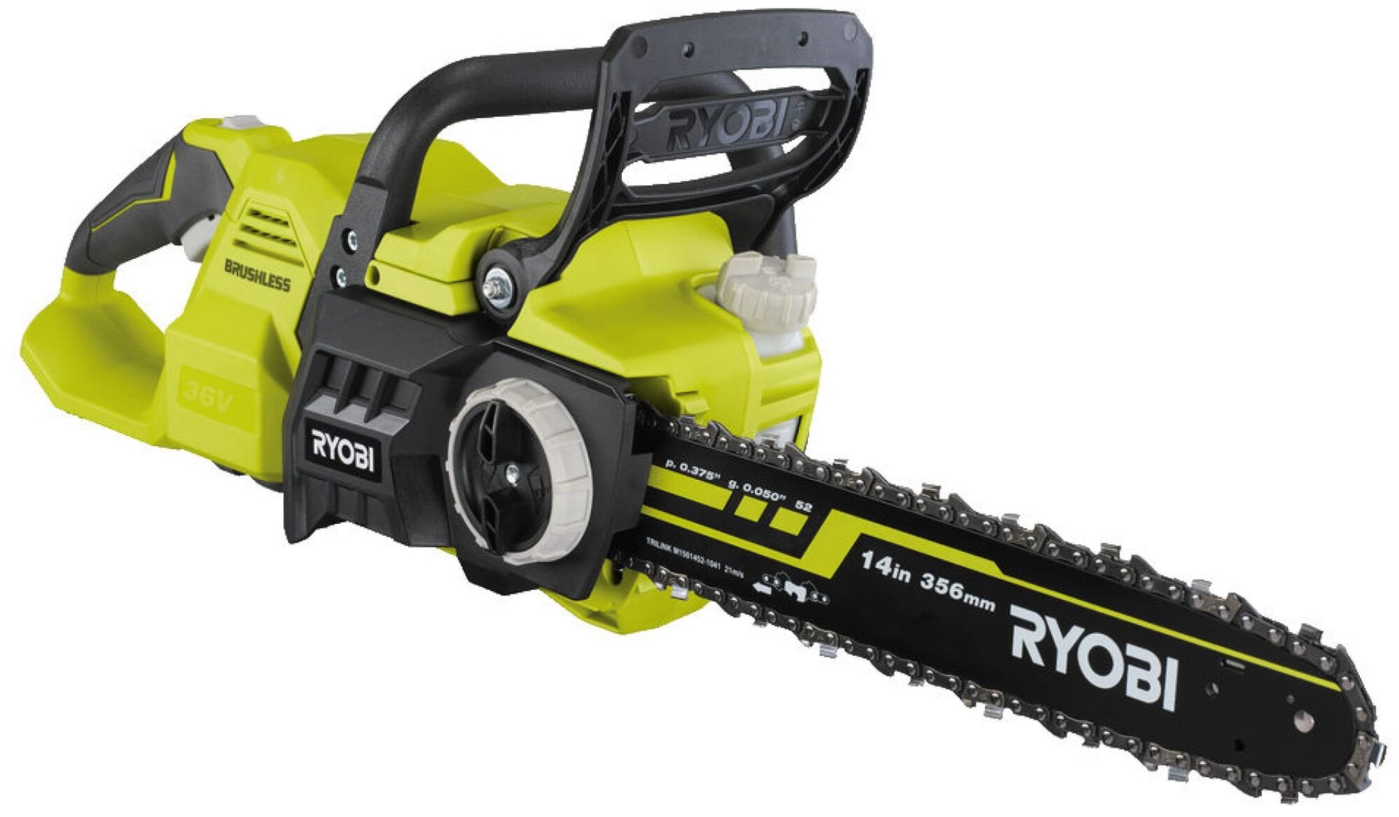 Бесщеточная цепная пила Ryobi - фото №1