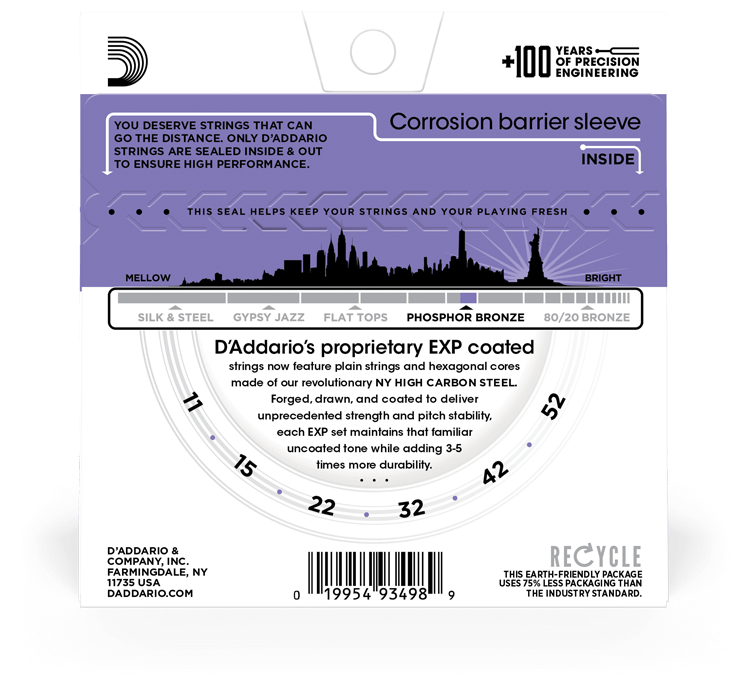 Струны для акустической гитары D'Addario - фото №3