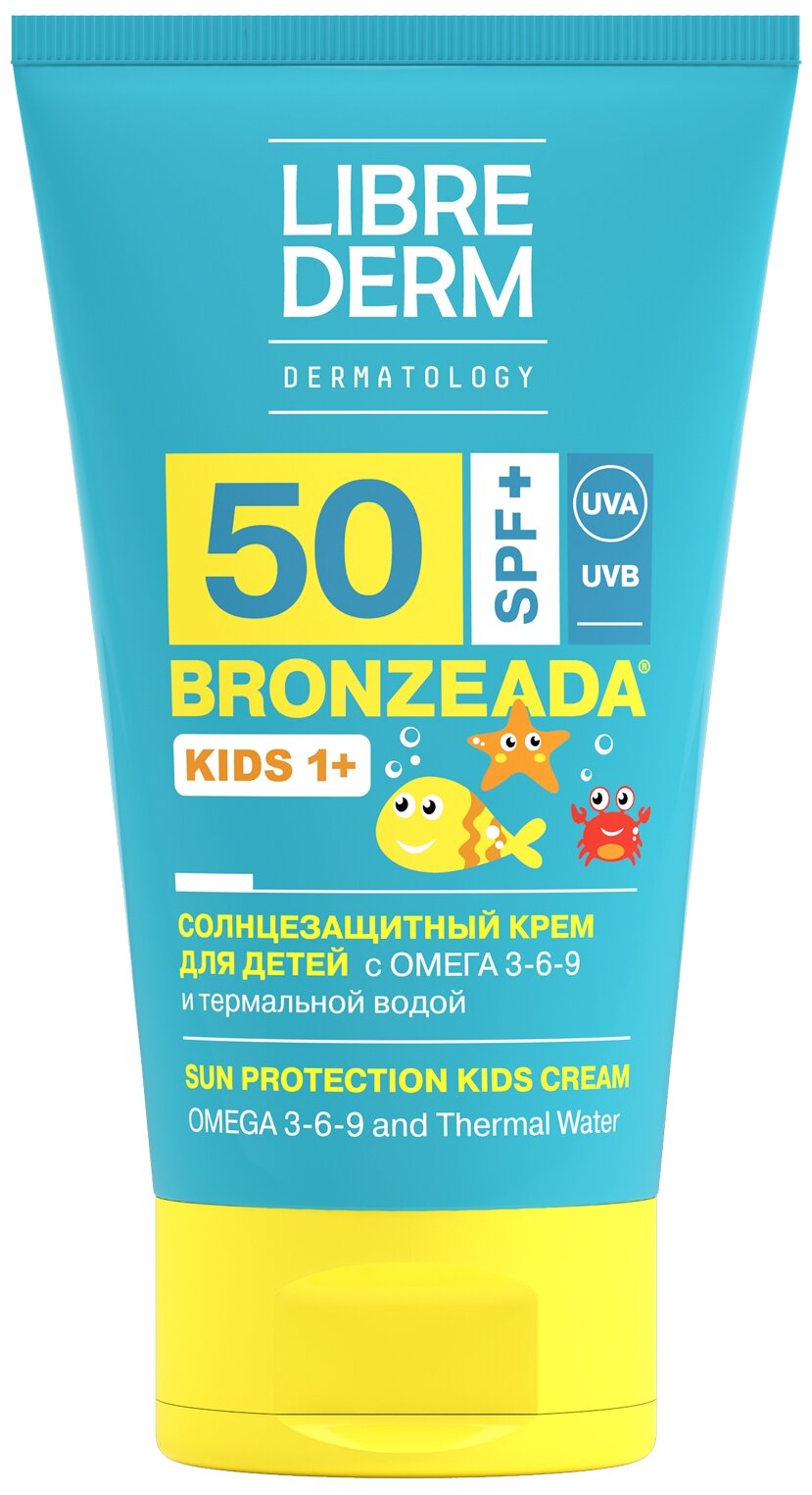 Librederm Bronzeada солнцезащитный крем для детей Omega 3-6-9 SPF 50