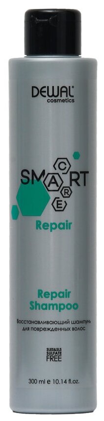 Шампунь восстанавливающий для поврежденных волос SMART CARE Repair Shampoo, 300 мл DEWAL Cosmetics MR-DCR20204