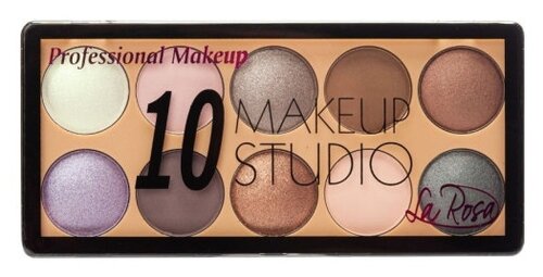 La Rosa Палетка теней для век MAKEUP STUDIO 10 цветов