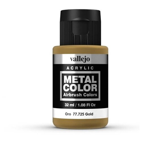 Акриловая краска Vallejo серии Metal Color - Gold 77725, металлик (32 мл)