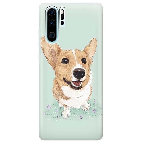 фото Ультратонкий силиконовый чехол-накладка для huawei p30 pro с принтом "корги" gosso