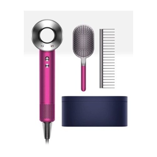Фен Dyson Supersonic HD07 фуксия синий кейс с набором расчесок 6399900₽
