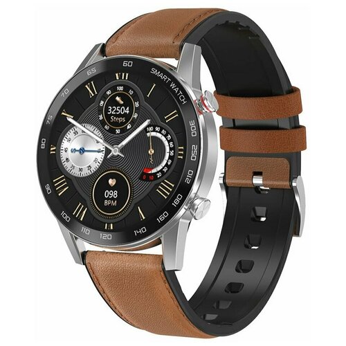 Часы Smart Watch DT95 GARSline черные ремешок коричневая кожа 519000₽