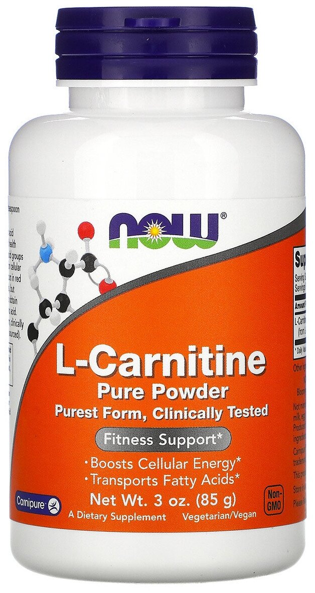Now L-Carnitine powder Карнитин порошок (85 г)
