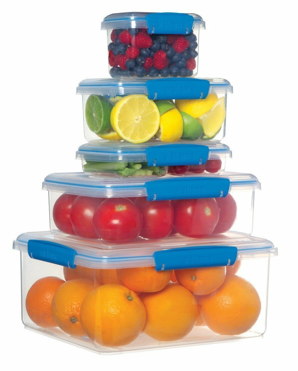 Sistema Набор контейнеров для сэндвичей Fresh 921643, 15.5x15 см, синий - фотография № 8
