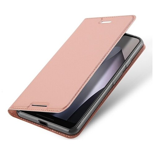 фото Чехол-книжка mypads для sony xperia xz2 premium водоотталкивающий с мульти-подставкой на жесткой металлической основе розовый