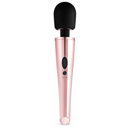 Черно-розовый вибромассажер Nouveau Wand Massager - 30 см. (черный с розовым)