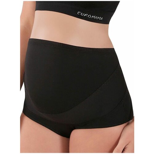 Euromama трусы-корсет мягкий высокий ем 4011, L, черный