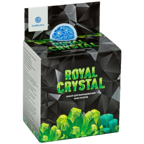 Набор для исследований Intellectico Royal Crystal, 1 эксперимент, зелeный набор для исследований intellectico royal crystal 1 эксперимент желтый