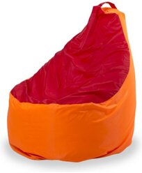Пуффбери кресло-мешок Комфорт оранжевый/красный оксфорд
