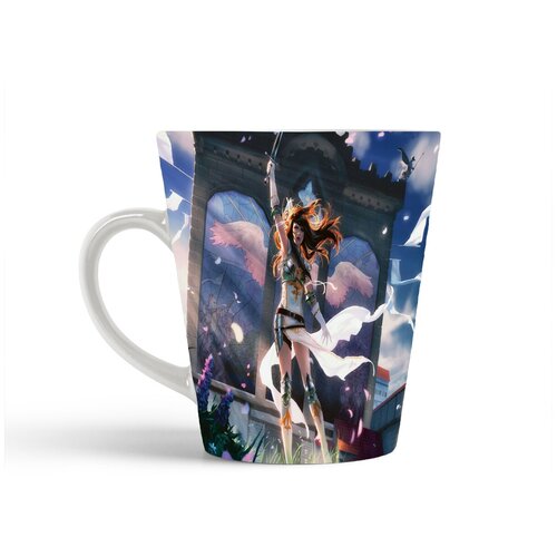 фото Кружка-латте coolpodarok magic the gathering девушка с мечем