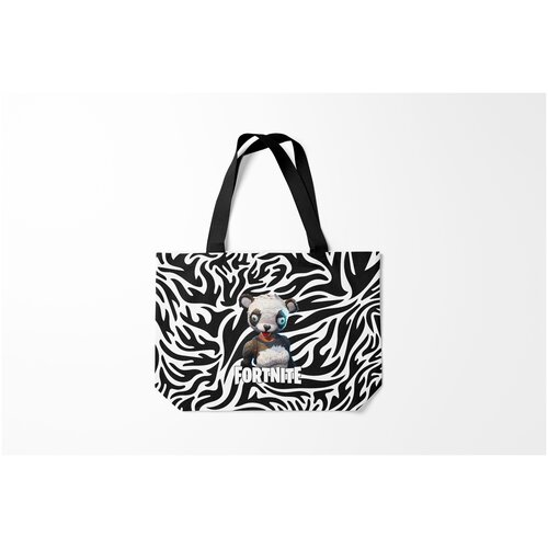 фото Сумка-шоппер / 46х35 см / геймерам / fortnite panda burnettie