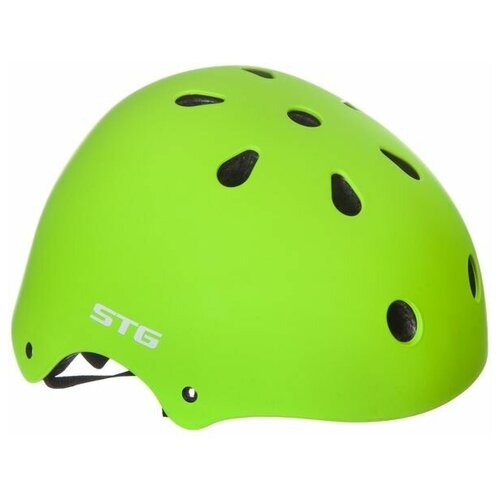 Шлем STG , модель MTV12, размер L(58-61)cm салатовый, с фикс застежкой. шлем green cycle marvel цвет желтый размер 58 61