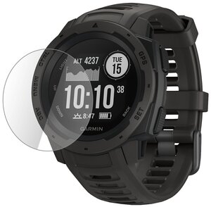 Глянцевая защитная плёнка для смарт-часов GARMIN INSTINCT, гидрогелевая, на дисплей, не стекло, watch