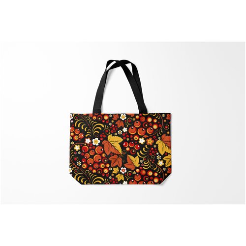 фото Сумка-шоппер / 46х35 см / патриотичные / славянская символика хохлома burnettie