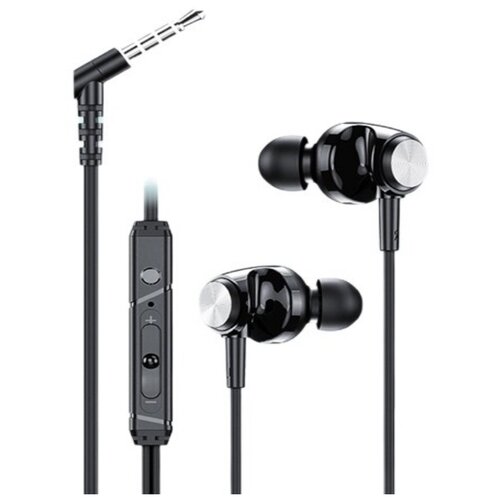 Проводные наушники Lenovo QF310 In-Ear Wired Earphone With Microphone Black 48000₽