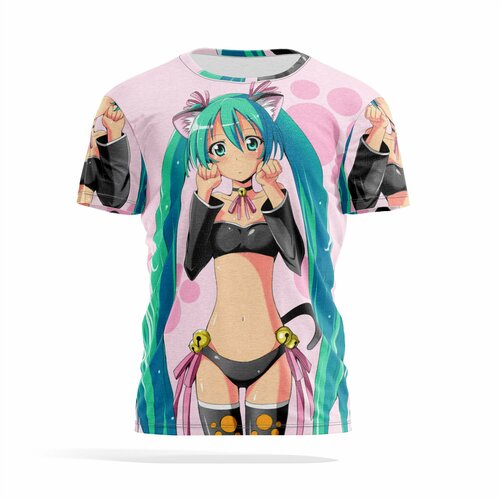 фото Футболка panin brand, размер l, бежевый, бирюзовый