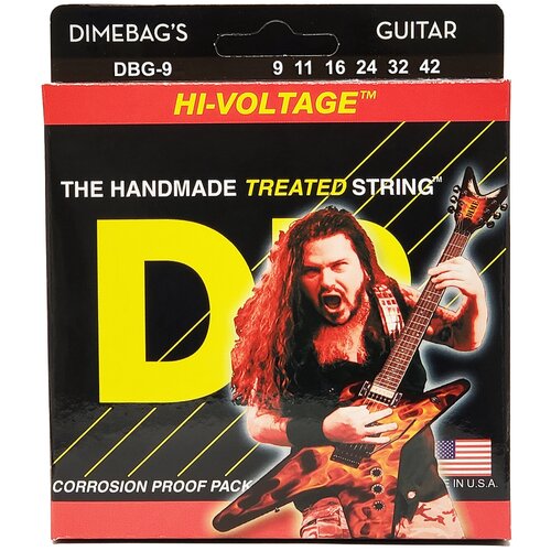 струны для электрогитары sit strings ss s1150zm zach meyers signature set 11 50 Струны для электрогитары DR DBG-9 Калибр: 9-42, Серия: HI-VOLTAGE,