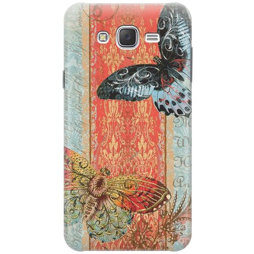 фото Re:pa накладка transparent для samsung galaxy j7 (2015) с принтом "две бабочки"