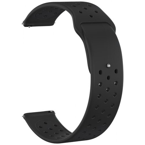 фото Ремешок силиконовый gsmin sport edition 20 для умных часов garmin vivoactive 3 (черный)