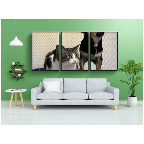 фото Набор модулных постеров для интерьера "домашние животные, собака, чиа-хуа-хуа" 60x90 см. в тубусе, без рамки lotsprints