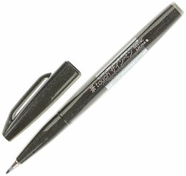 Ручка-кисть PENTEL (Япония) "Brush Sign Pen", линия письма 0,5-2 мм, черная, SES15C-A