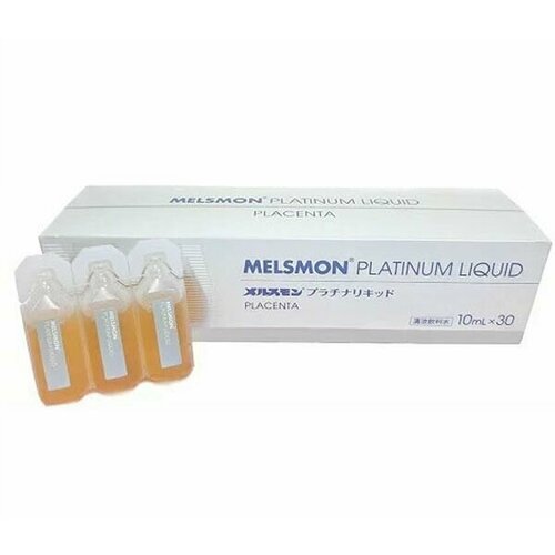 Жидкая лошадиная плацента питьевая Мелсмон Платинум MELSMON Platinum Liquid, Япония, 30 шт*10 мл