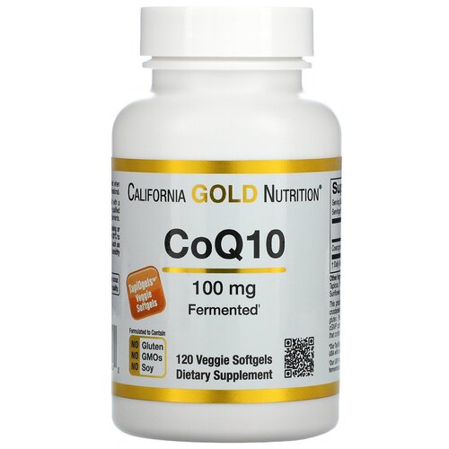 Капсулы California Gold Nutrition CoQ10, 100 г, 100 мг, 120 шт.
