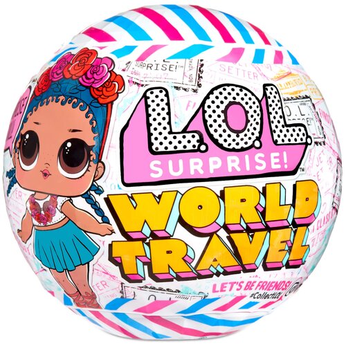 Кукла-сюрприз L.O.L. Surprise Travel Tots Asst in PDQ, 576006 бежевый/розовый/голубой кружка lol surprise 350 мл цвет и рисунок микс