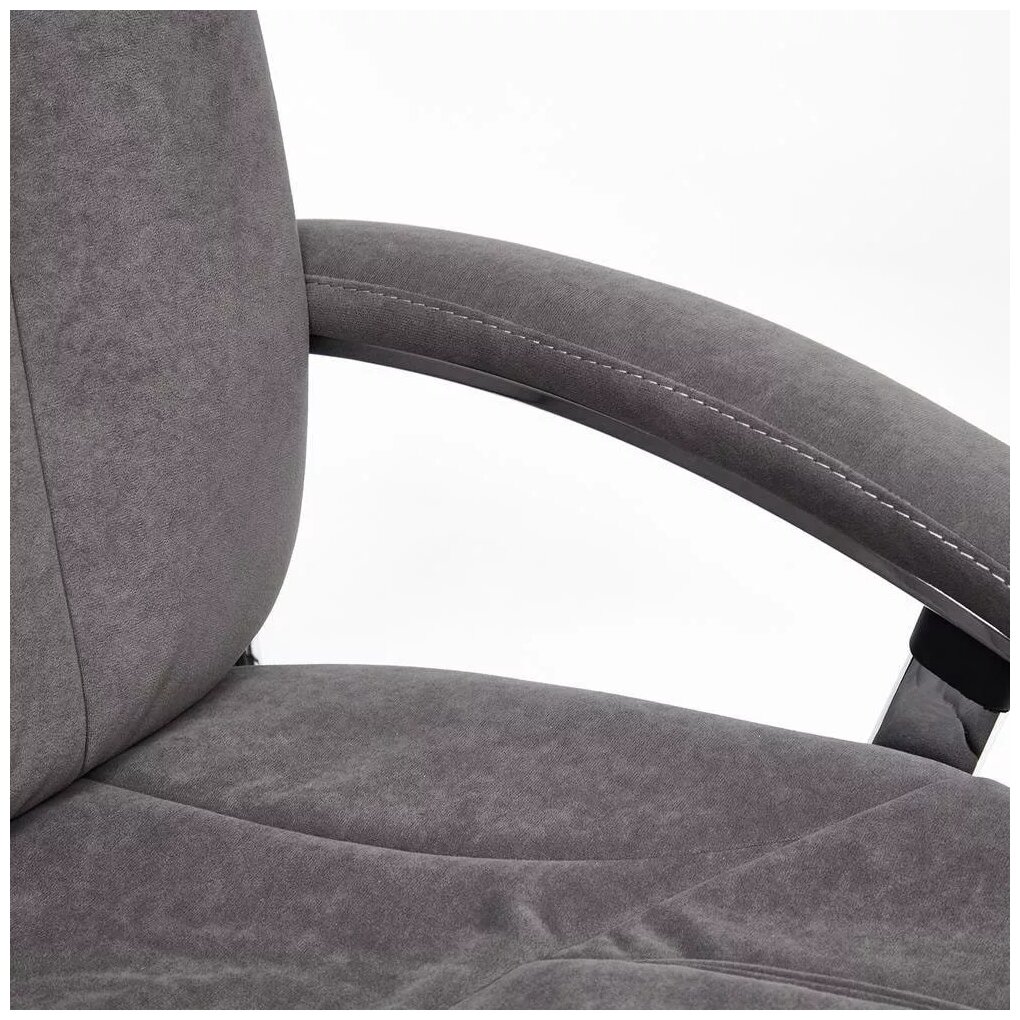 Кресло SOFTY LUX, флок , серый, 29 - фотография № 9