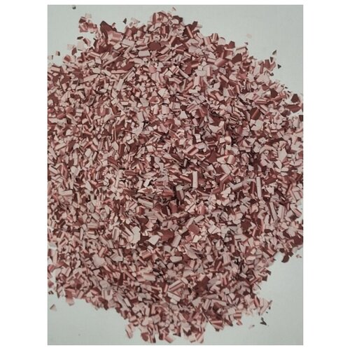 Декоративная добавка для жидких обоев флоки двухцветный розовый, бордовый, 100 гр